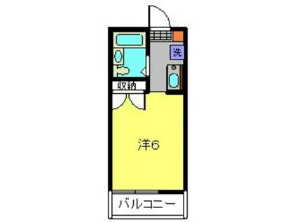 ファミール和田(1K/2階)の間取り写真