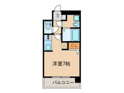 エンクレスト西公園III(1K/4階)の間取り写真