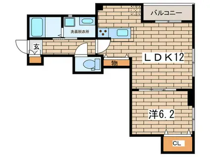 アパルトマン御成町(1LDK/2階)の間取り写真
