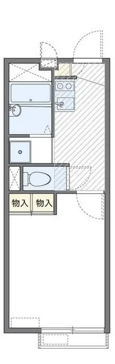 レオパレスクラージュ 2階階 間取り