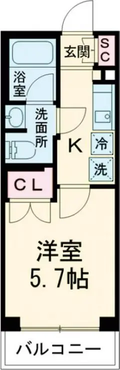 プレール・ドゥーク中野富士見町II 2階階 間取り