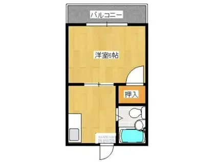 コート新北I(1K/3階)の間取り写真