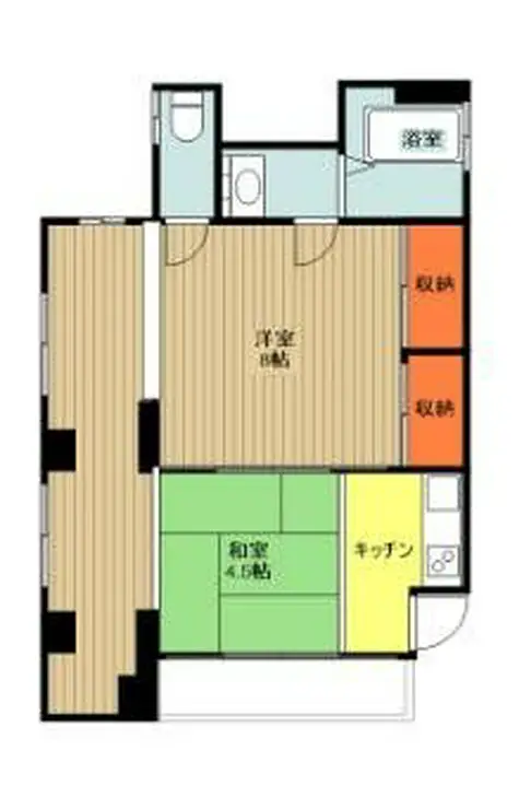 沢井コーポ 2階階 間取り