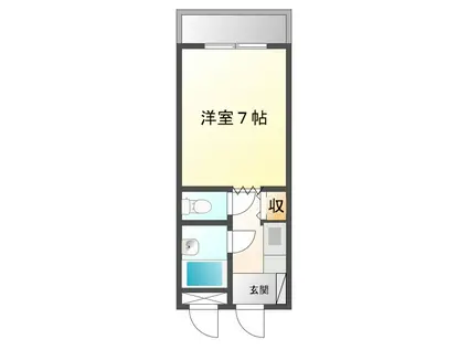 アンシャレー(ワンルーム/1階)の間取り写真