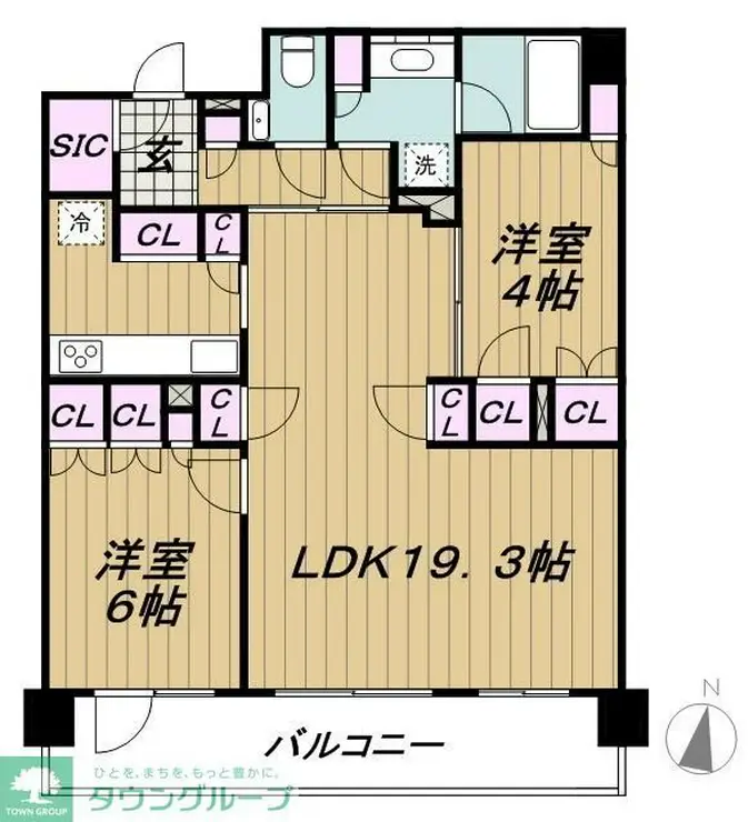 パークホームズ大岡山ラヴィアンコート 10階階 間取り