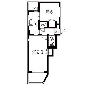 富士ビル第3(2K/3階)の間取り写真