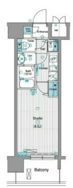 グランド・ガーラ銀座 14階階 間取り