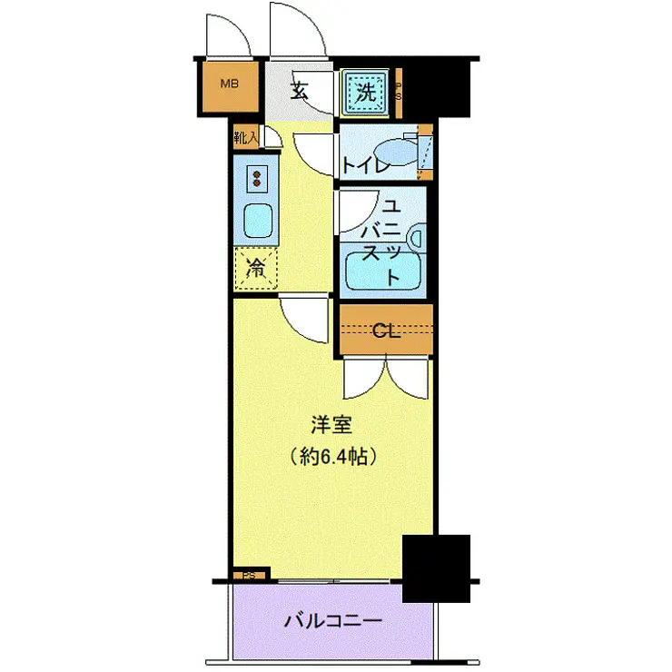 パレステュディオ虎ノ門 3階階 間取り