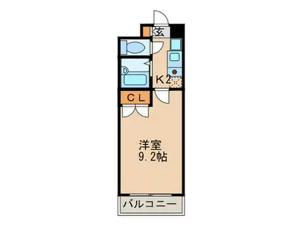 コンホール千種(1K/4階)の間取り写真