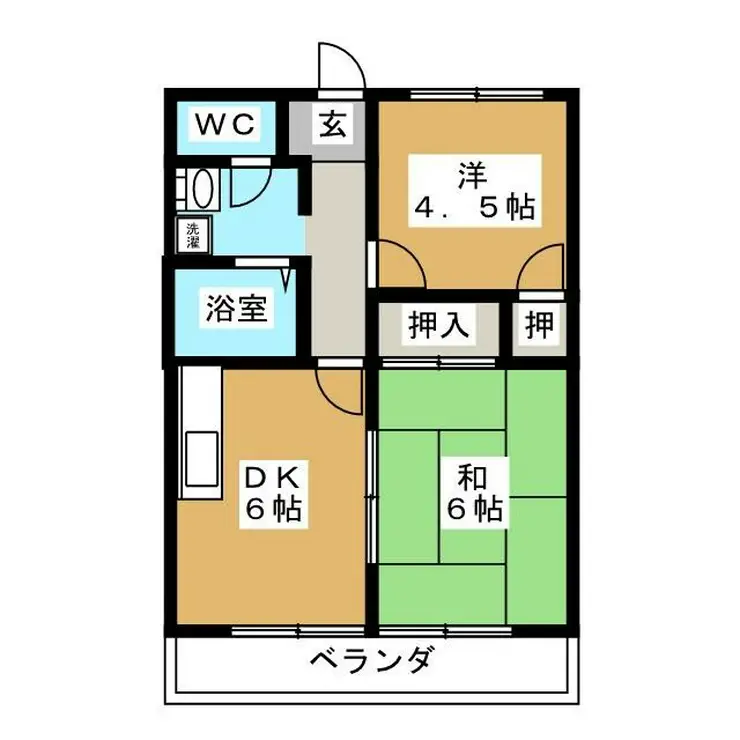 メゾンドール駿河台 2階階 間取り