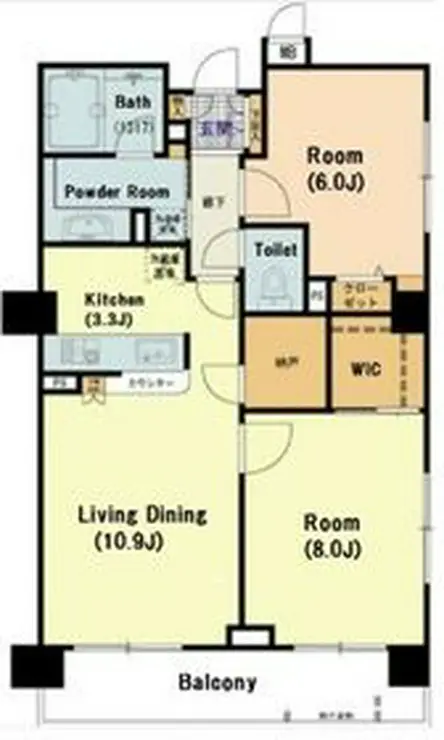 トーキョー・オーディアム 7階階 間取り