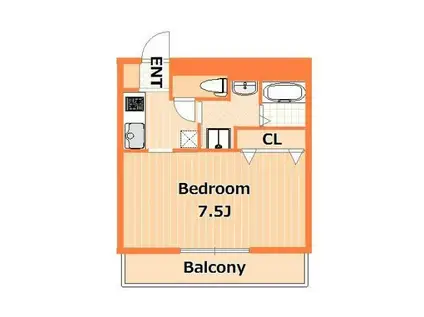 マ・メゾン大倉山(1K/2階)の間取り写真