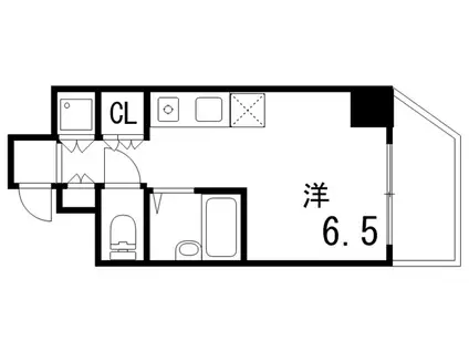 レジデンスSAKURA(ワンルーム/2階)の間取り写真
