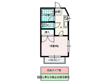 リオメゾン(1K/1階)の間取り写真