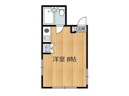 パークアベニューエステイン(ワンルーム/2階)の間取り写真