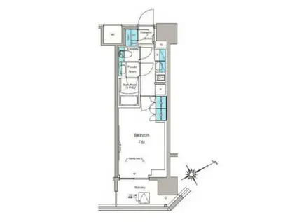 ルフォンプログレ蔵前プレミア(1K/7階)の間取り写真