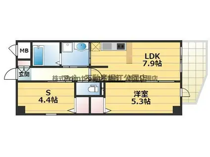TROMMEL HEIM NAMBA(1SLDK/6階)の間取り写真