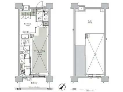 パークキューブ西ヶ原ステージ(1LDK/1階)の間取り写真