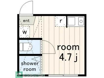グレースサイネリア(ワンルーム/2階)の間取り写真