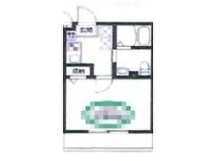 ウイングガーデン東浦和(1K/2階)の間取り写真