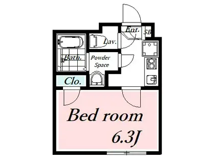 レオネクストレジスター本郷(1K/2階)の間取り写真