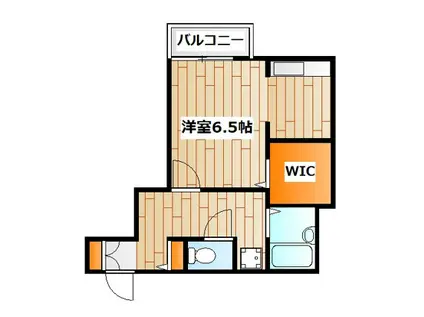 メゾンデミーセⅡ(ワンルーム/1階)の間取り写真