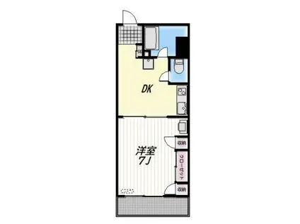 RALPH(1DK/2階)の間取り写真