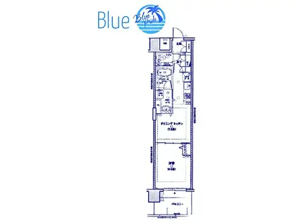 LA.PRYLE新横浜(1DK/4階)の間取り写真