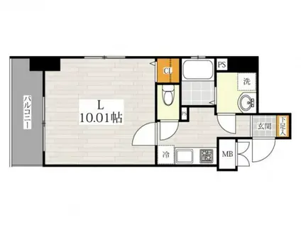 サン博多駅南(1K/7階)の間取り写真