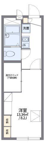 レオパレスグローリーMHKY(1K/1階)の間取り写真