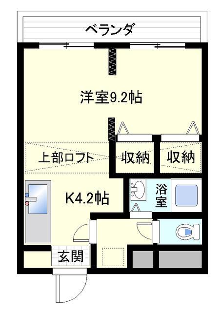 セントラル久里浜(1K/1階)の間取り写真