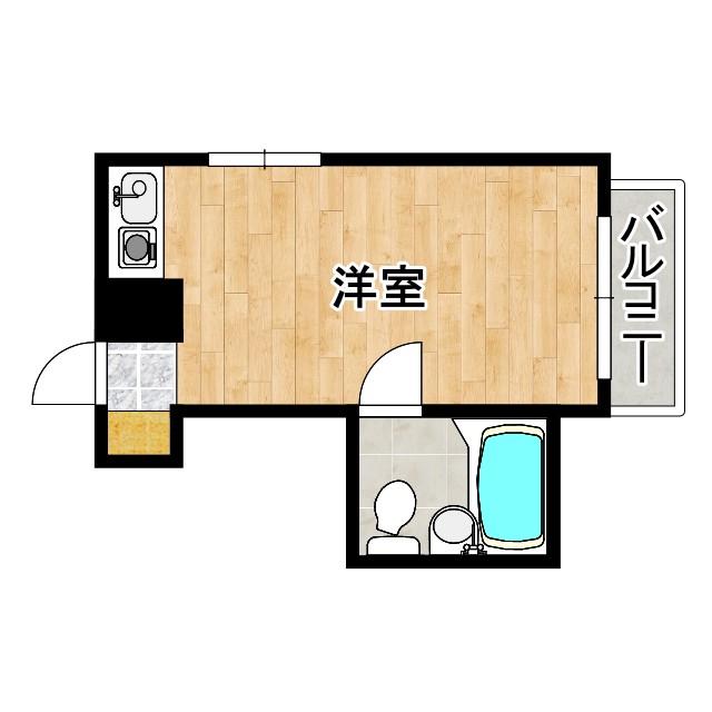 サンプラザ京橋(ワンルーム/3階)の間取り写真