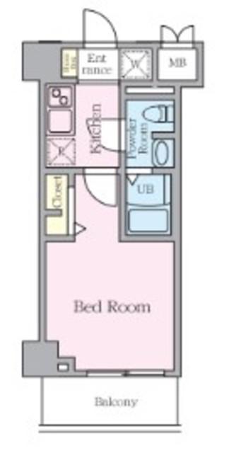 S-RESIDENCE妙典BROAD(1K/2階)の間取り写真