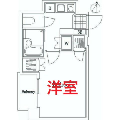 サンテミリオン田園調布南(1K/3階)の間取り写真
