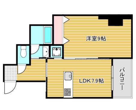 GRAZIO日本(1LDK/7階)の間取り写真