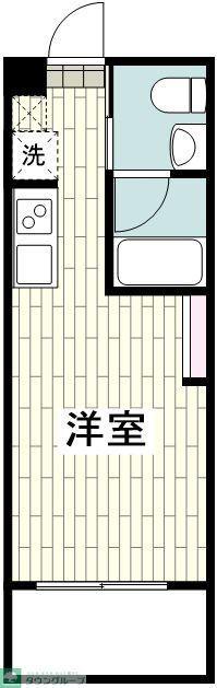 JLBグランエクリュ白金(ワンルーム/B1階)の間取り写真