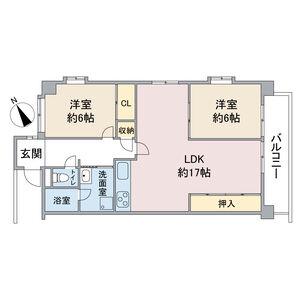 エトワールOZU(2LDK/2階)の間取り写真