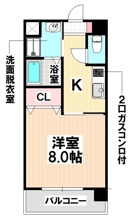 プランセス新瑞橋(1K/1階)の間取り写真