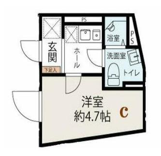 AXIA TOKIWADAI(1K/4階)の間取り写真