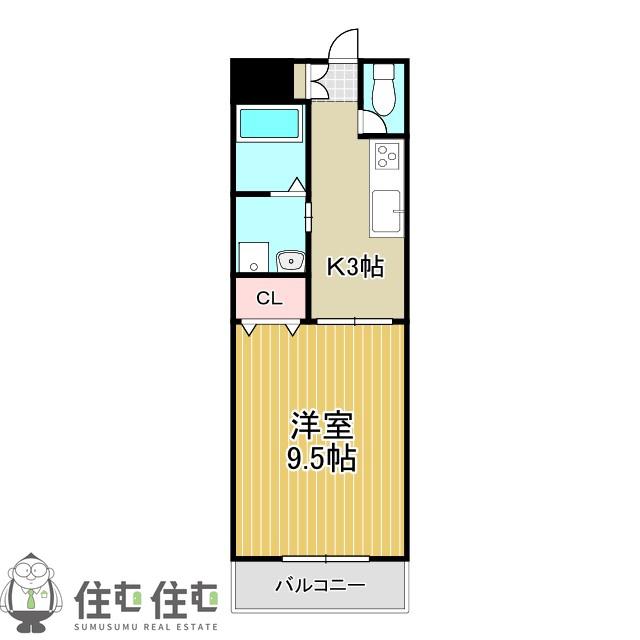 アートパーク小坂(1K/1階)の間取り写真