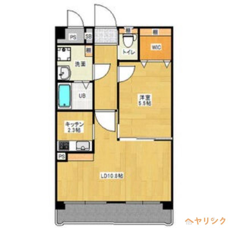 第10渡邊ビル(1LDK/4階)の間取り写真
