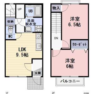 ル・プランタン深川(2LDK/1階)の間取り写真