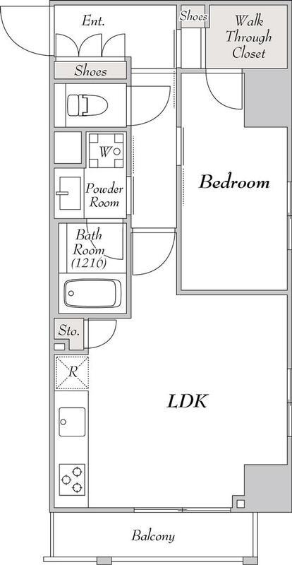 MYRIA RESIDENCE KOMAGOME(1LDK/2階)の間取り写真