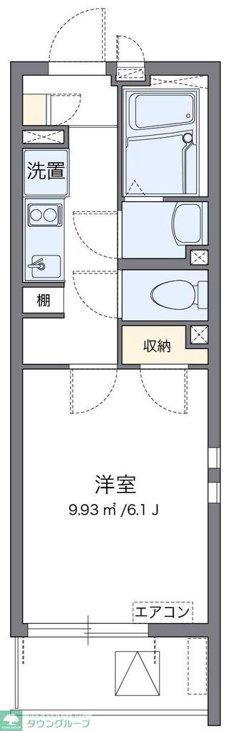クレイノRETREAT36(1K/3階)の間取り写真