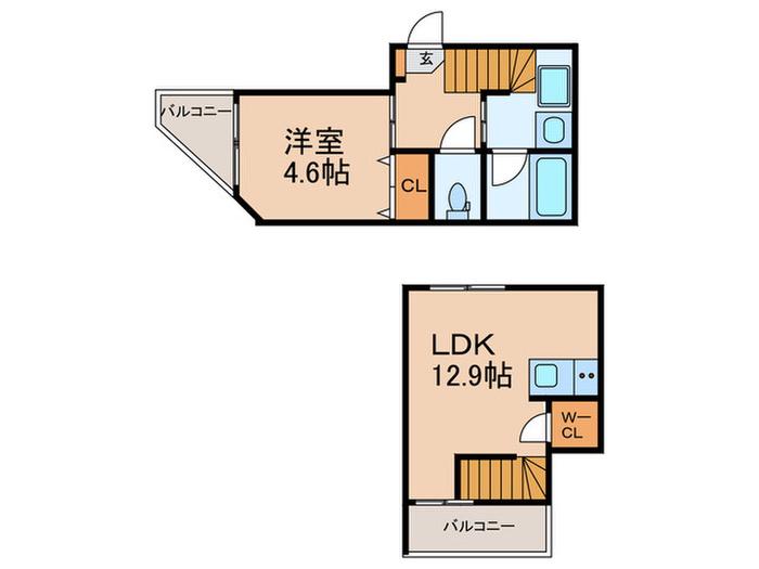 HJ PLACE OTSUKA(1LDK/4階)の間取り写真