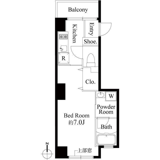 CERES住吉(1K/2階)の間取り写真