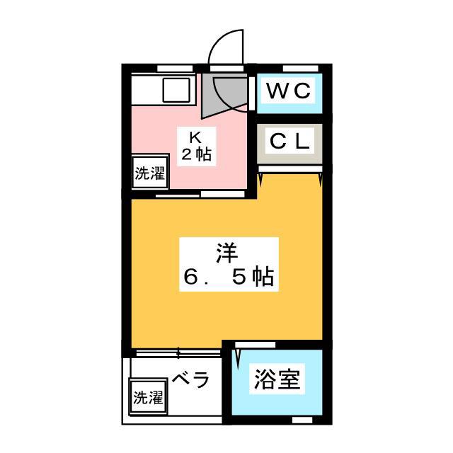 コーポ上石神井(1K/2階)の間取り写真
