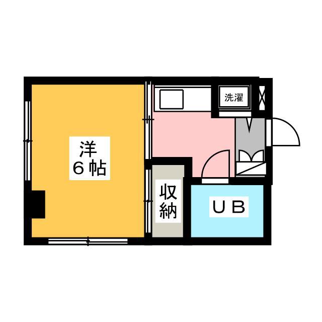宮崎ハウス(1K/1階)の間取り写真