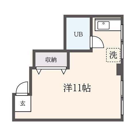 第2中村ビル(ワンルーム/3階)の間取り写真