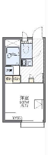 レオパレスイースト(1K/2階)の間取り写真